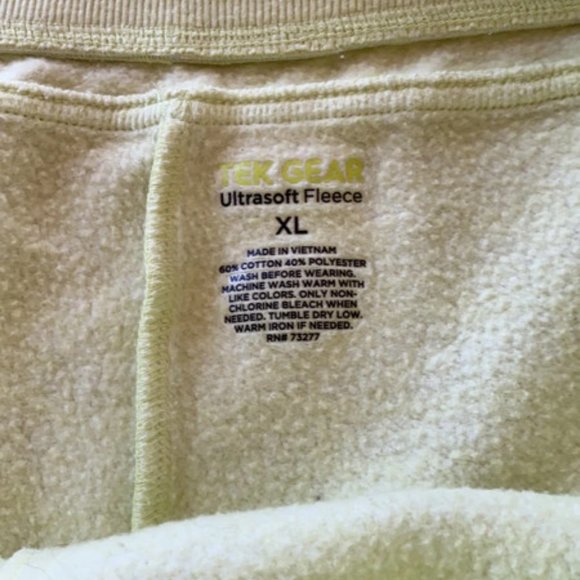 Light Green Tek Gear Ultrasoft Fleece Shorts size XL - Picture 3 of 3
